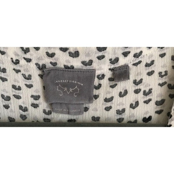 Anthropologie Vanessa Virginia Top Women's Ladder Lace Spotted Tunic - Size Smal - Picture 4 of 8